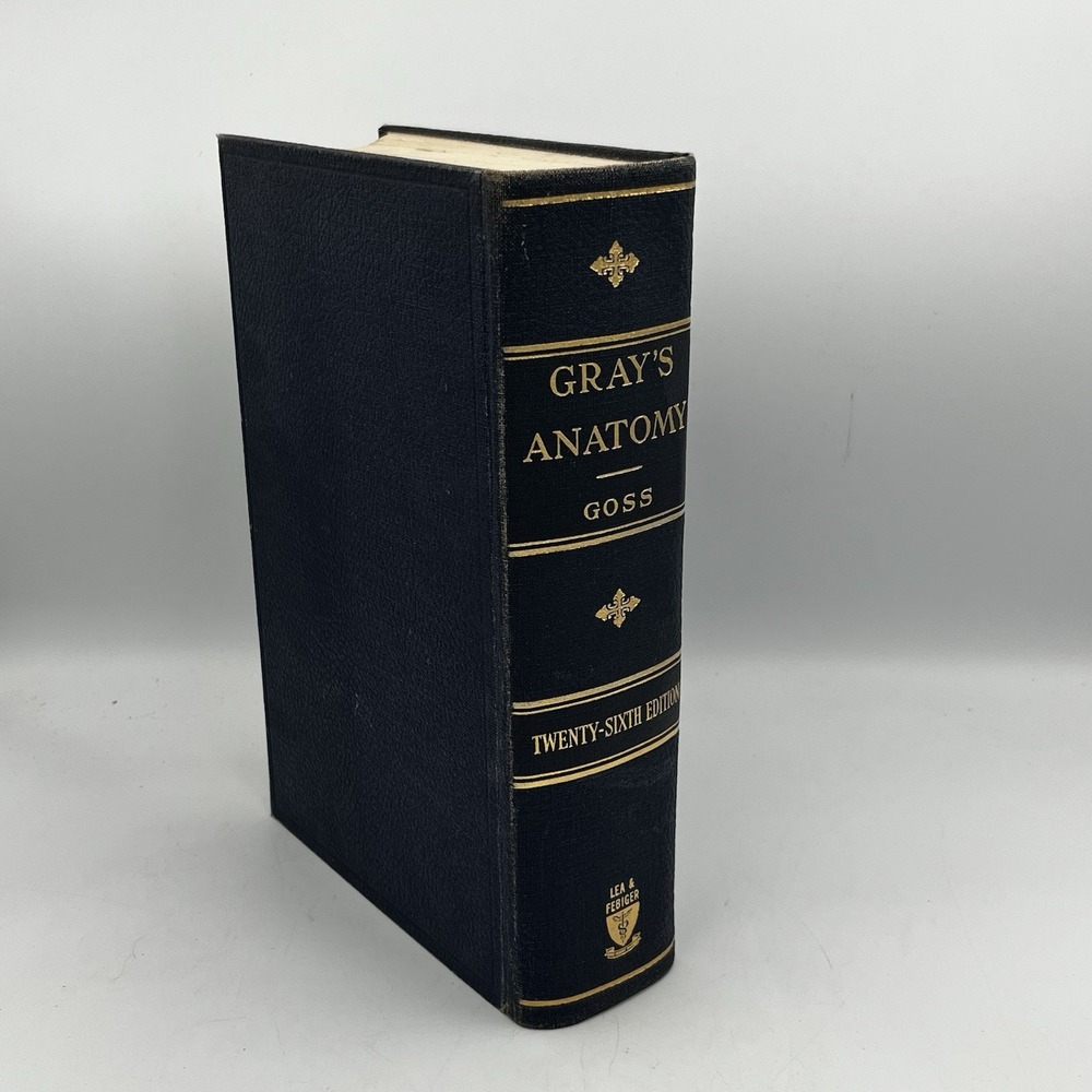 Vintage Gray's Anatomy Book Goss 26th Edition Lea & Febiger Printed 1955